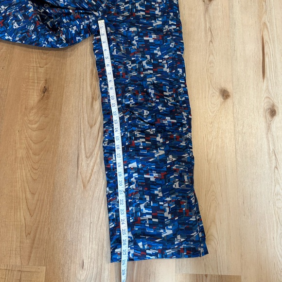 L.L. Bean Boy's Snow Pants Glacier Summit Ink Blue Geo Ski Pants Sz 14 - Picture 7 of 15